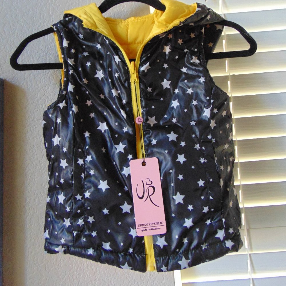 Urban Republic Girl's Reversible Puffer Vest NWT